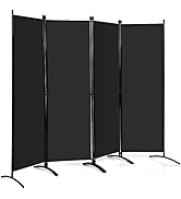 Amazon｜TANGKULA パーテーション 間仕切り 3連 キャスター付き